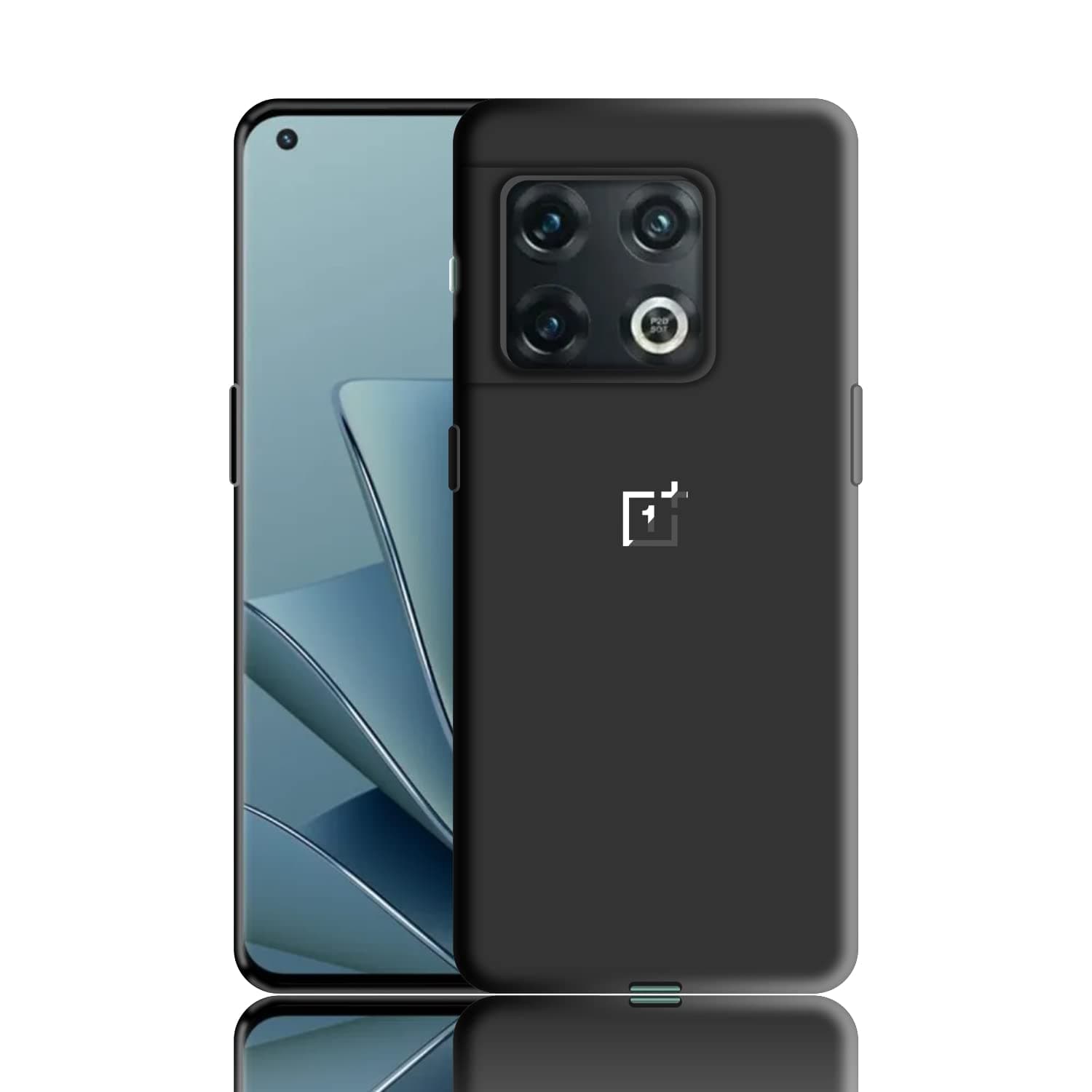 Case Creation Brand Products - Shockproof Protective Soft Back Case Cover for Oneplus 10 Pro/One Plus 10 Pro (Color :- Black) [Velvet Inside Helps Back Panel Protection]