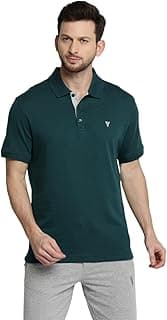 Van Heusen Men’s Polo T-Shirt | Athleisure |Ultra Soft Handfeel | Lightweight | Regular Fit| Short Sleeve| Breathable Fabric | Activewear| Solid Colors |Style 60033|Available in Pack of 1 & 2