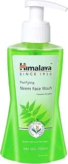 Himalaya Purifying Neem Face Wash, Prevents Pimples, Neem & Turmeric, All Skin Types, 200ml