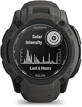 Garmin Instinct 2X Solar, Large Rugged GPS Smartwatch, Built-in Sports Apps and Health Monitoring, Solar Charging and Ultratough Design Features, Graphite
