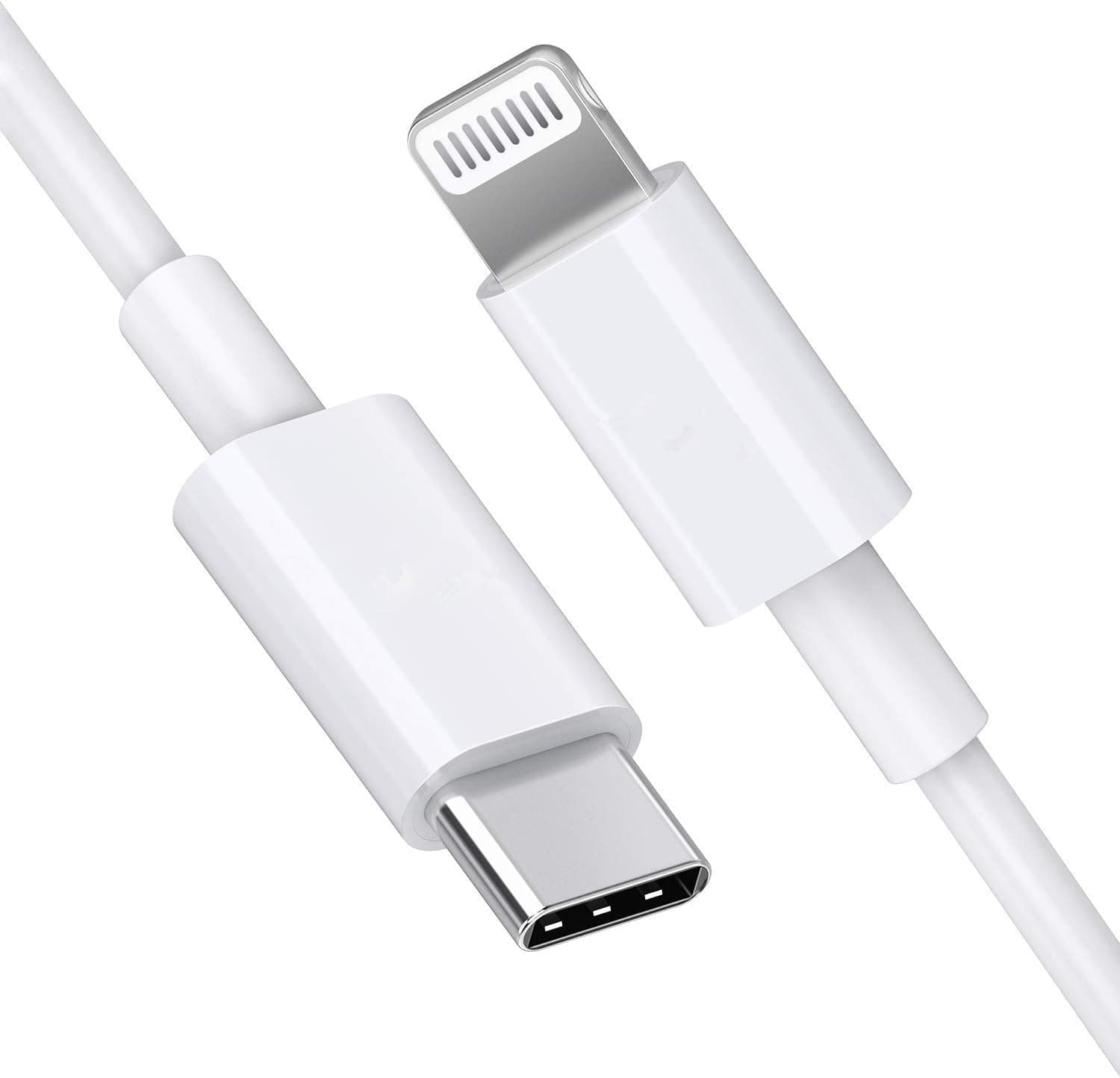 iPhone Original Type C to lighting Charger Cable [MFi Certified, 2 YEAR WARRANTY*] Fast PD Charging Compatible for iPhone 14/14 Pro/ 14 Pro Max/ 13/13 Pro/ 13 Pro Max/ 12/11/XR/XS/X/8 Series (White)