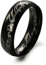 MEENAZ Stainless Steel Stylish adjustable proposal Couple band thumb Silver Platinum Black combo Finger lord of the rings Ring for Men Mens couples gents unisex Boys Boyfriend MEN RINGS-AM058