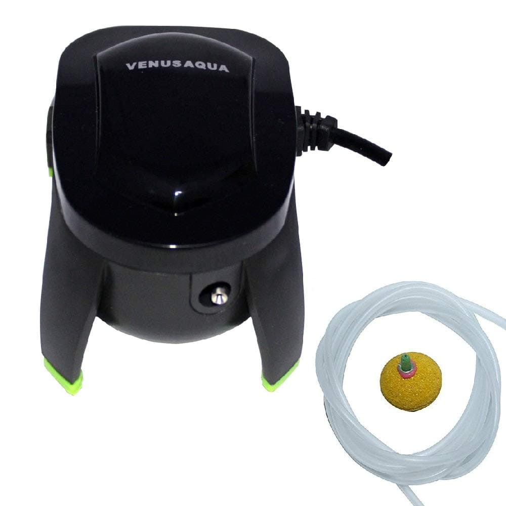 Jainsons Pet Products Venus Aqua Silent Aquarium Air Pump with Pipe and Air Stone (APW-150, Single Nozzle)
