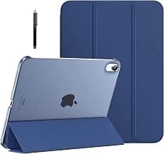 ProElite Cover for Apple iPad (A16) 11th/10th Generation (2025/2022) Cover Case, Transparent Smart case for iPad 11th/10th Gen 2025/2022 (Supports Auto Sleep Wake) with Stylus Pen, Navy