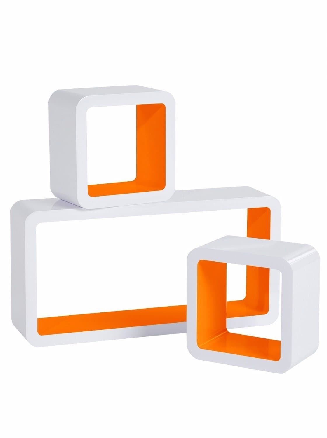 Onlineshoppee MDF Artesania Grande Cube Floating Wall Shelves Set of 3