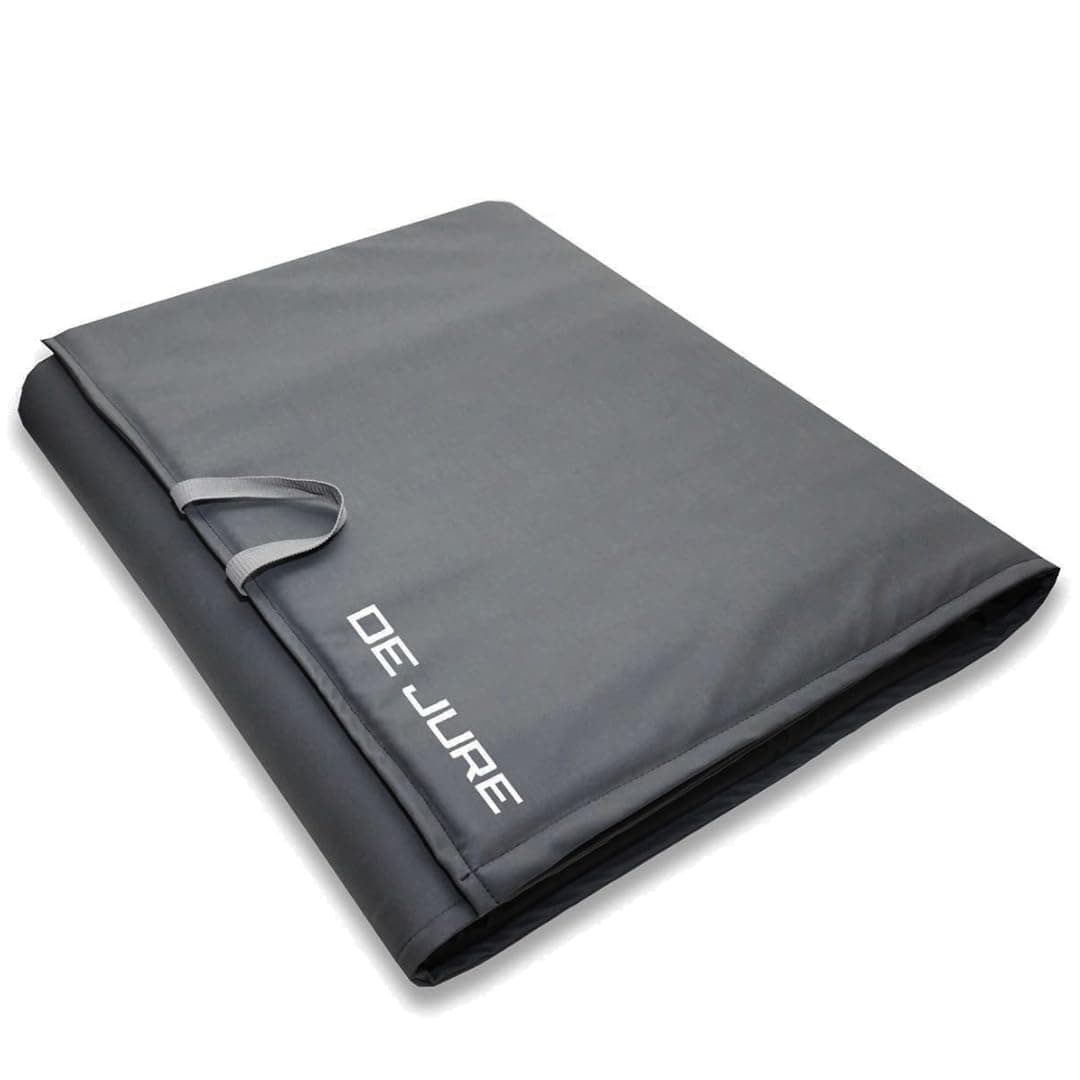 ABB INITIO GYM (A De Jure Fitness Brand) PVC Leatherette Yoga Mat 10mm Extra Thick Non Slip Raxine | Odorless Eco Friendly | Extra Large 179 x 65.5 cm | Lightweight Workout & Exercise Mat | Grey