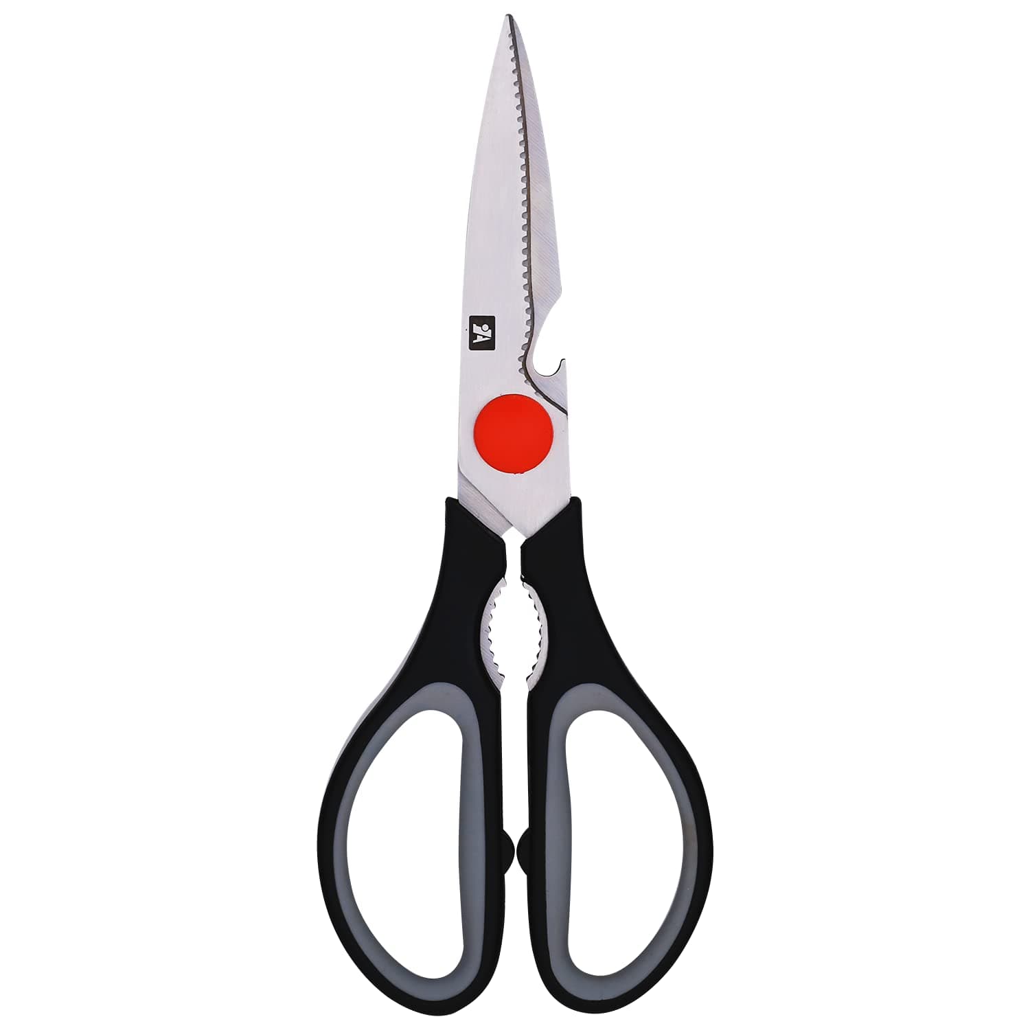 Deli E77750 Multipurpouse Scissors | 210mm Stainless Steel Blades with Rubber Grip (Body Color May Vary, Pack of 1)