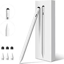 Digiroot Upgrade iPad Pencil for Apple, 2IN1 3X Fast Charge Stylus Pen for iPad with Palm Rejection, Tilt Sensitive Work for iPad Pro 12.9/11 M4, iPad 6-11, iPad Air 3-7 M2 M3, iPad Mini 5/6, White