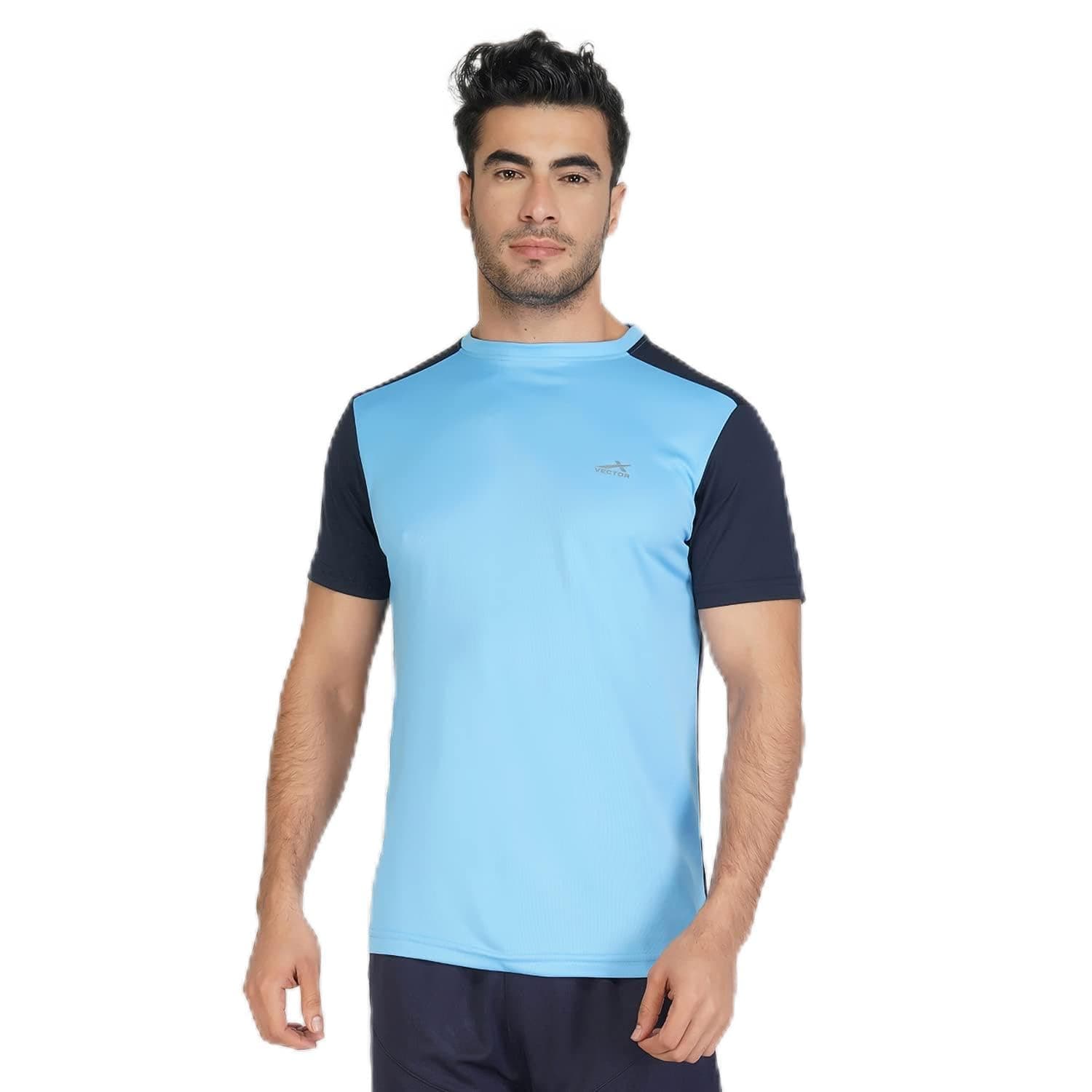 Vector X OMT-176 Men's Polyester Half Sleeve Round Neck T-Shirt