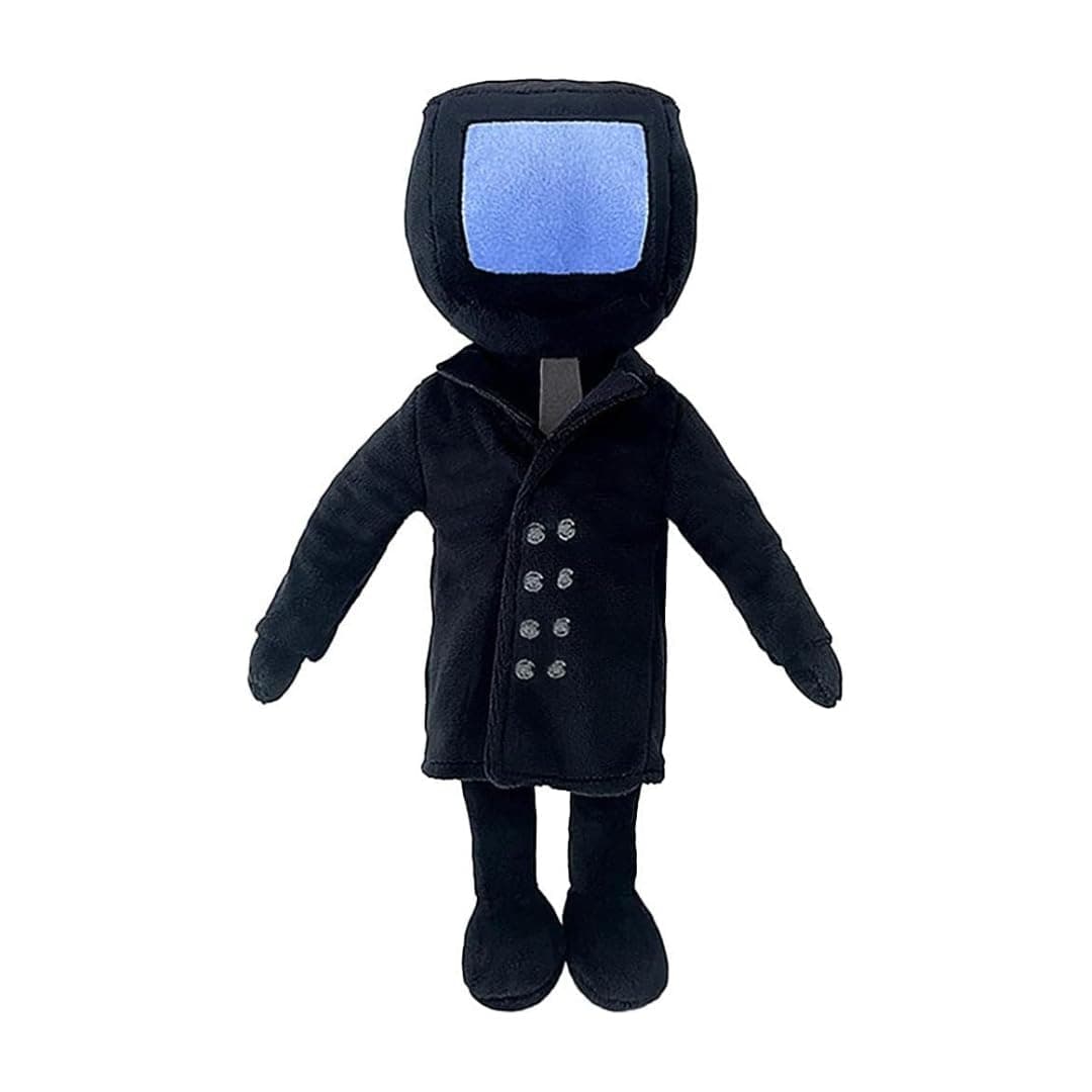 TechMax Solution Scary Toilet TV Man One Eye Close Funny Toilet Plushie Gift for Kids Children Friends and Fans Pillow Figure