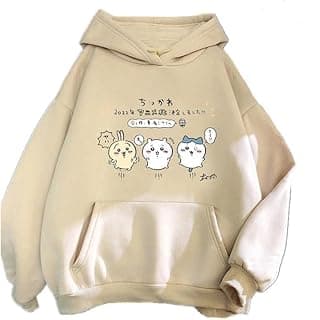 PDKFASHIONS PDK Fashion Anime Couple Print Long Sleeves Winter Hoodie with Front Pocket Men's & Women's Sweater