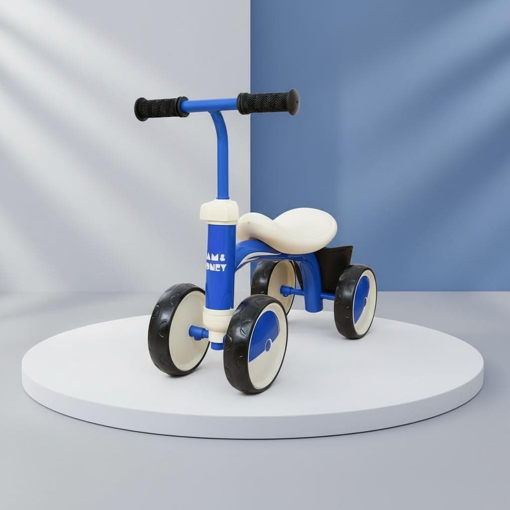 Amazon Brand - Jam & Honey Ride-On Toy for Toddlers | EVA Wheels & Safe Rounded Edges | Easy to Carry | for Indoor & Outdoor Play (Ages 2+ Years)