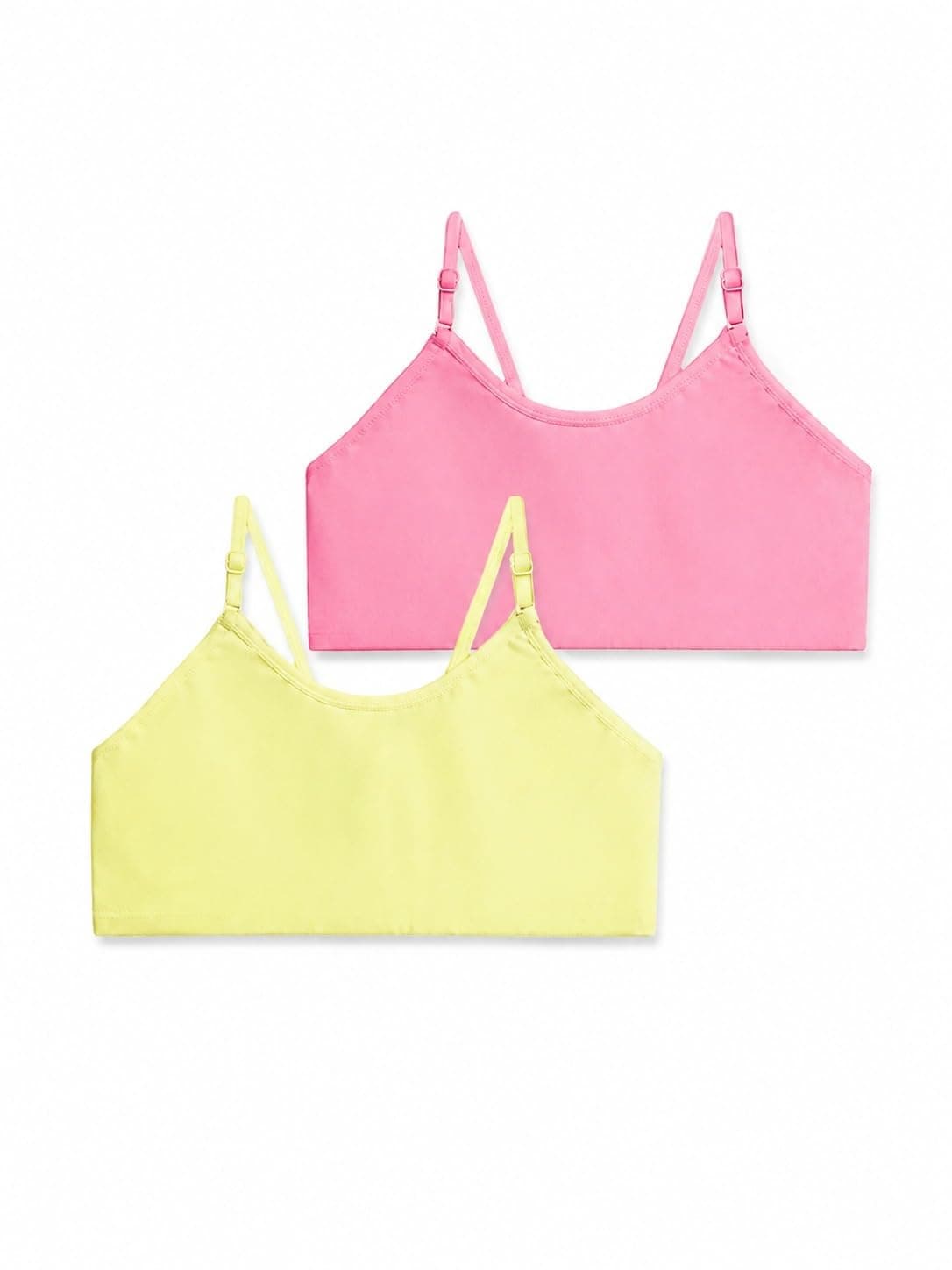 A.T.U.N. (ALL THINGS UBER NICE) Girls Cotton Beginners Bra for Teen and Teenagers (Pack of 2) | Breathable Training Bra with Adjustable Straps | Comfortable Daily Innerwear