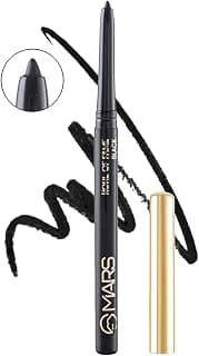 MARS Kohl of Fame Up to 12 Hours Stay Retractable Kajal | Smudgeproof and Waterproof | Long Lasting (0.35g) (Black)