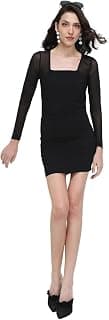 FOREVER 21 Women Solid Bodycon Mini Dress