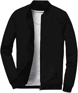 LEOTUDE CASUAL JACKET For Men's Regular Fit Loopknit Bomber Jacket (Color Maroon)