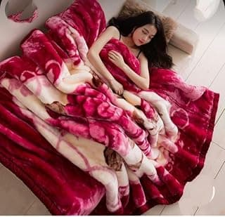 Elstone Home Ultra Soft Luxurious Embossed Very Warm Korean Mink Single Bed Blanket Double ply, Supersoft Blanket with Ultra Soft Satin Multicolor (Lightweight) Multicolor #25