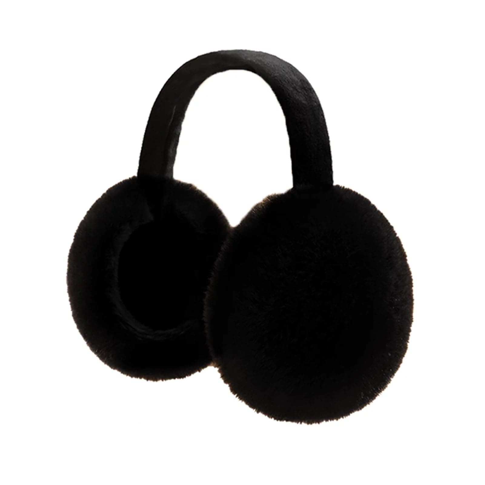 THE DDS STORE Muffs for Women - Winter Ear Warmers - Soft & Warm Cable Knit Furry Fleece Earmuffs - Ear Covers for Cold Weather Puffy Fluffy Earmuffs