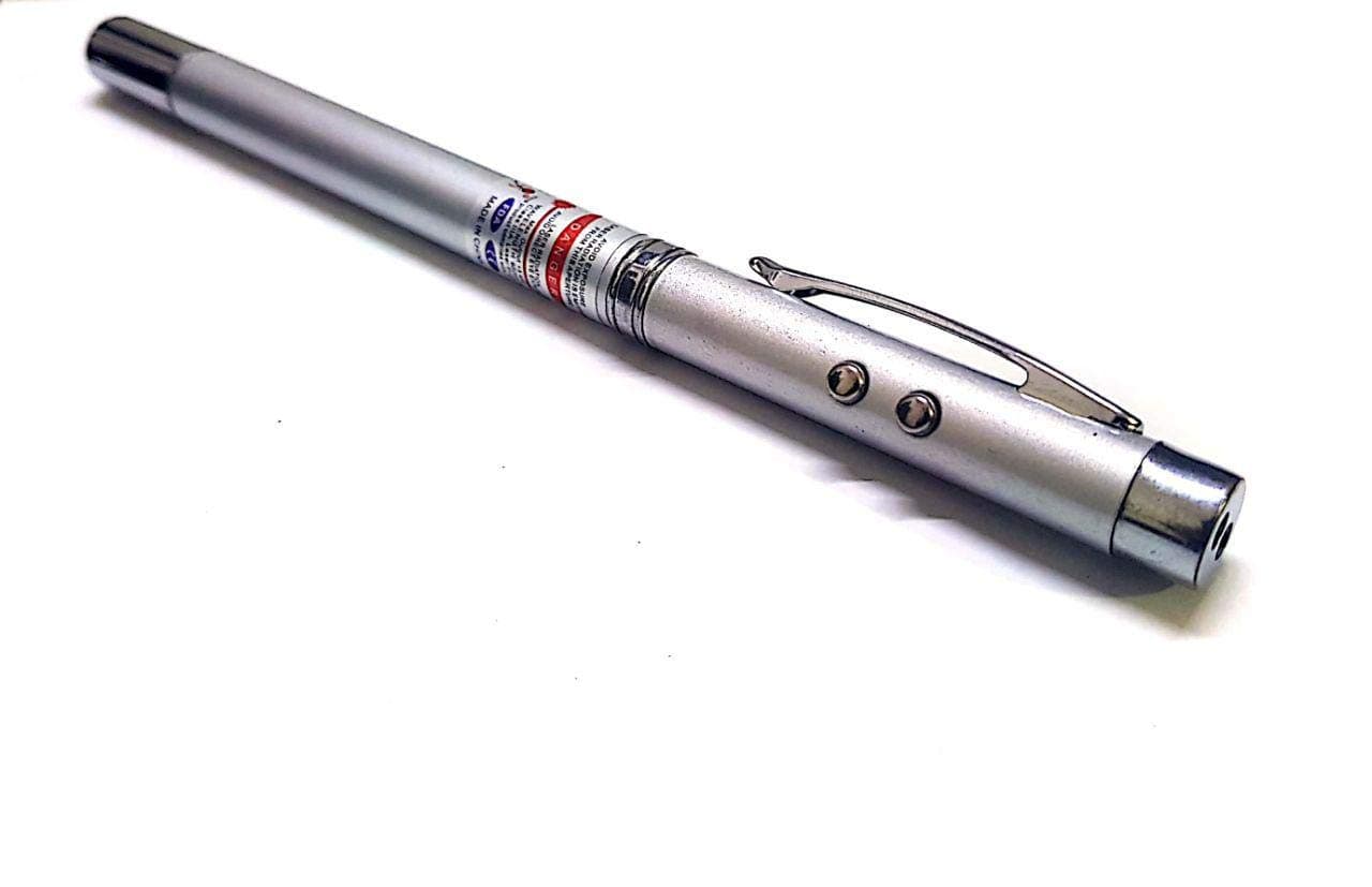 DFS 5 In 1 Multipurpose Antenna Pen With Torch, Laser, Pointer, Magnet, And Pen - A Perfect Corporate Gift (Gift Box) (Cells Included)