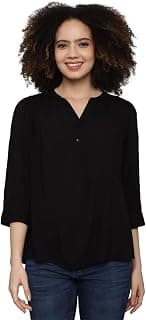 Allen Solly Women Rayon Solid Regular Fit Blouse