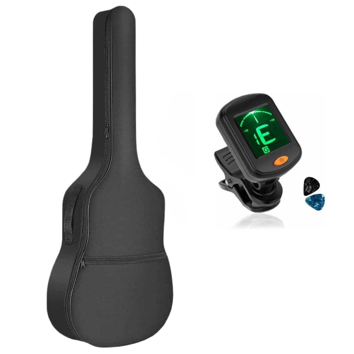 DEVICE OF URBAN INFOTECH 41 Inch Guitar Bag/Cover/Case for 38, 39, 40, 41 Inch Acoustic Guitar Bag for Yamaha, Fender, Vault, Givson, Rocks & Others (Guitar Bag with Tuner & Picks)