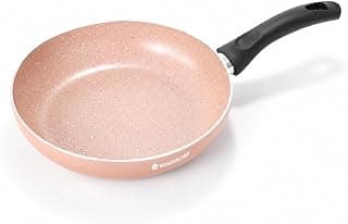 Wonderchef Vitalife Non-Stick Fry Pan for Kitchen, 24cm, 1.5 L, Non-Toxic Coating, PFOA-Free, Cool-Touch Handles, Scratch-Resistant, Gas & Induction Compatible, 2-Yr Warranty, Terracotta