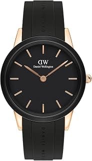 Daniel Wellington Iconic Analogue Round Black Dial Water Resistant Watch