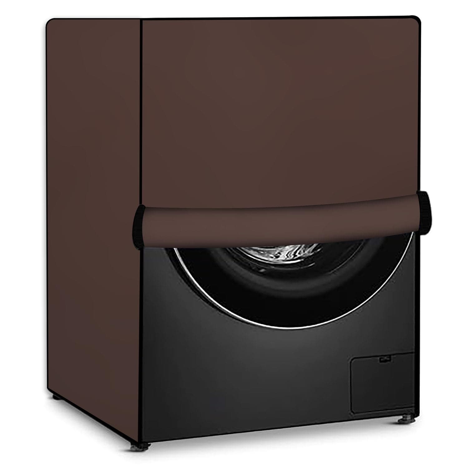 Stylista Washing Machine Cover Compatible for Samsung 8 kg WW80K5210WW Front Load Coffee