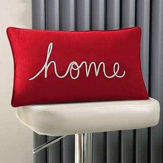 The Purple Tree Home Christmas Cushion (18X12 Inches, Red) Christmas Decoration Cushion, Xmas Throw Pillow, Best Gift for Xmas, Cozy Accent Pillow