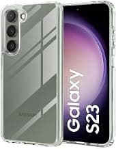 TheGiftKart Ultra-Hybrid Crystal Clear Back Case Cover for Samsung Galaxy S23 5G | Shockproof Design | Hard Back Cover Case for Samsung Galaxy S23 5G (PC & TPU, Transparent) | Ultra-Hybrid
