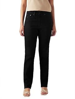 Levi's Women's 724 Black Straight Fit High-Rise Jeans