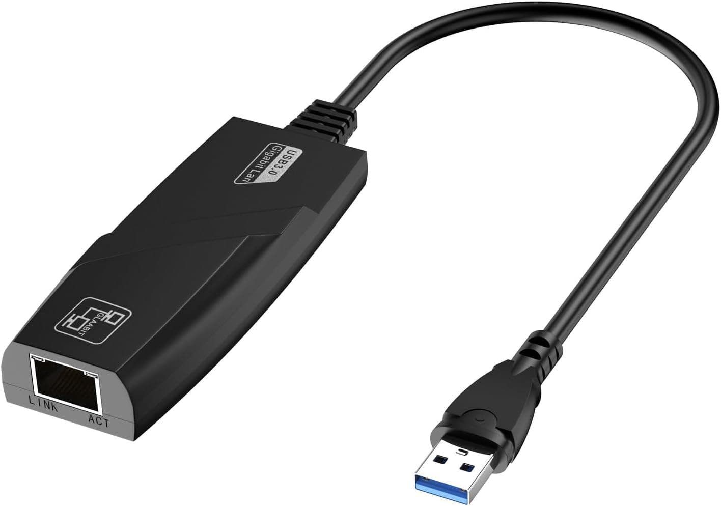 ETZIN Ethernet Adapter, USB 3.0 to RJ45 Gigabit LAN Adapter 10/100Mbps USB Network Adapter for Windows 10/8.1/8/7/XP/Vita, EPL-770UG (Pack of 1),