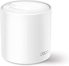 TP-Link Deco X50(1-Pack) AX3000 Whole Home Dual Band Mesh Wi-Fi 6 System, WiFi Router, AI-Driven, Coverage up to 2500ft², Connect up to 150 Devices, Easy Setup, Alexa and Google Home Compatible