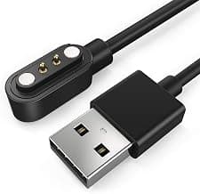 FASTRACK Smartwatch Charger Magnetic Charging Cable for Boat Xtend/Xtend Pro/Storm/Storm 1.3" Curved Display/Xplorer/Wave Connect/Wave Beat/Wave Fit/Wave Style Smartwatches - BlackSP02