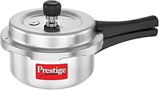 Prestige 2 Litre Aluminium Popular Plus Svachh Outerlid Pressure Cooker|Deep Lid for spillage Control|Virgin Aluminium|Gas & Induction Compatible|Gasket Release System|5 years warranty|ISI Certified