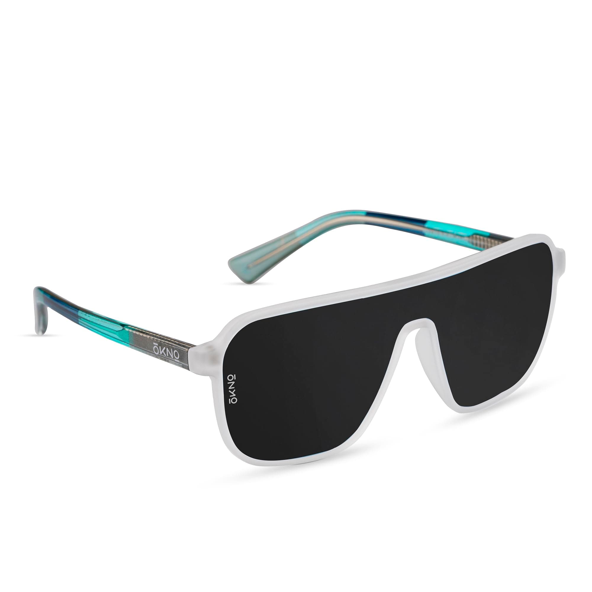 OKNO Eyewearlabs Sunglasses For Men & Women | Polarized Unilens Over-Sized Rectangular Branded Stylish Spectacles | 100% UV Protection Shades | Cricket Sports Cycling Driving | Ryft