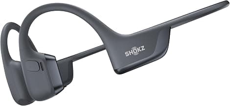 SHOKZ Openrun Pro 2 Bone Conduction Sports Headphones, Open Ear Wireless Earphones with Bluetooth 5.3, Noise Cancelling Mics, IP55 Waterproof, 12H Playtime for Running, USB-C Quick Charge (Black)