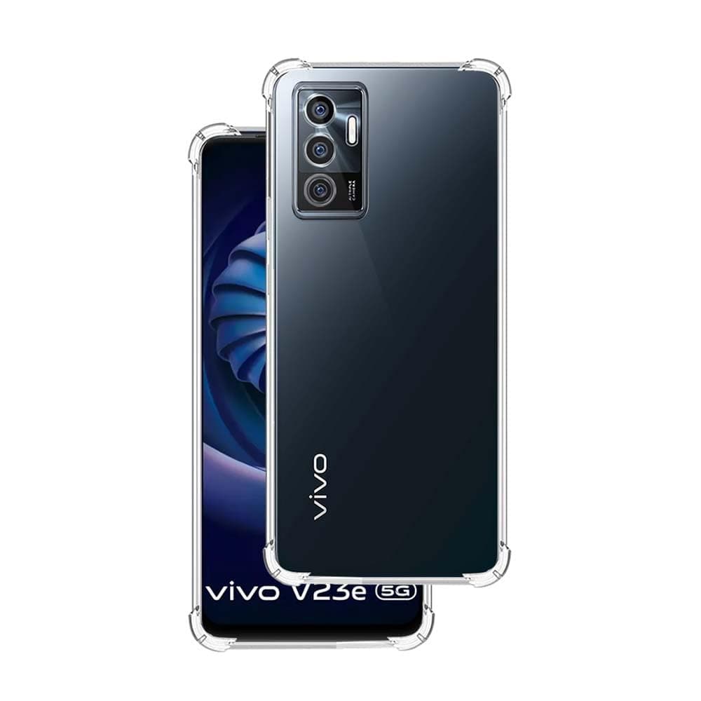 7SEVEN® Back Cover for VIVO V23E 5G | Y75 4G Transparent Mobile Back Case Shock Proof Design Camera Edges Protection Crystal Clear Phone Case Silicon Soft TPU and Flexible Bumper Phone Cover