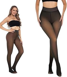 Kaththai Fleece High Rise Leggings for Women Ultimate Warm Thermal Wear, Soft Touch Woolen Skinny Thicken Tights Fleece Leggings(Free Size)(Waist:26 to 34Inch)