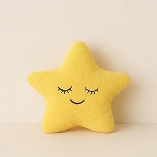 Yellow Color Star Shaped Pillow Soft & Cozy Decorative Cushion for Sofa, Bed, Nursery & Kids Room Cute Plush Star Cushion for Home Décor & Gifting