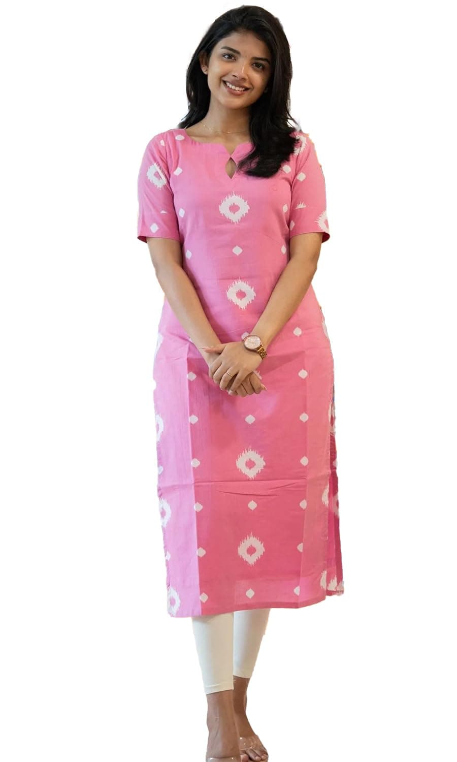 Sun Fashion And Lifestyle Women's Pv Cotton Stitched Printed Kurti