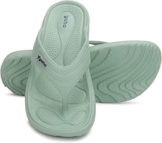 YOHO Drizzle Soft Slippers for Women, Mild Acupressure, Lightweight, Anti Skid & Slip, Diabetic Footwear for Woman, Home Wear Bathroom Chappal for ladies