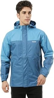 ZEEL Zeel Raingear Stylish Rain Jacket for Men Waterproof for Bike Riders with Adjustable Hood along with inner pockets,Waterproof Rainwear with Lightweight Polyester Jacket, ZRR002