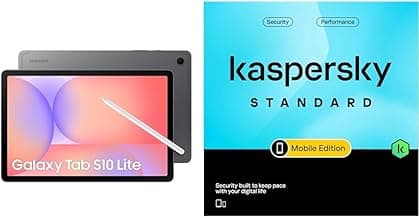 Samsung Galaxy Tab S10 Lite with AI, S Pen in-Box, 27.7 cm (10.9 inch) TFT LCD Display, 6 GB RAM, 128 GB Storage + Kaspersky Standard Mobile Security 1 Device 1 Year (Physical Pack)