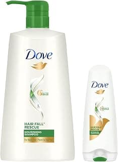 Dove Hair Fall Rescue Shampoo, 650ml And Dove Hair Fall Rescue Conditioner, 180ml