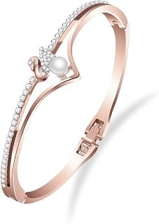 Shining Diva Fashion 18k Rose Gold Stylish Bracelet for Women and Girls