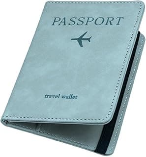 Tinkpin Passport Holder Cover Travel Wallet Organizer, Passport Case with PU Leather Travel Document Holder for Men & Women Travel Accessories