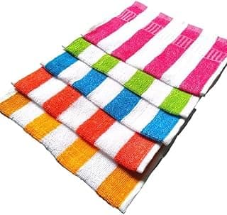 100% Cotton Hand Towel - 350 GSM, Cabana Ultra Soft and Super Absorbent (Size 12 X 18 Inches, Set of 6 Pieces)
