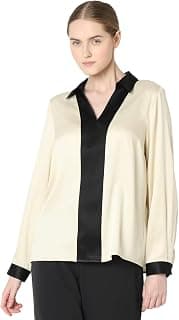 VERO MODA Women's V-Neck Pleating Detail Top