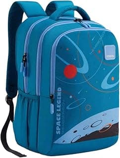 American Tourister Quad 3.0 Style 02, Large 3 Compartment Backpack, 33.5L with Spacious Interiors Bags For School, Office, College, Gift For Men & Women - Space Blue